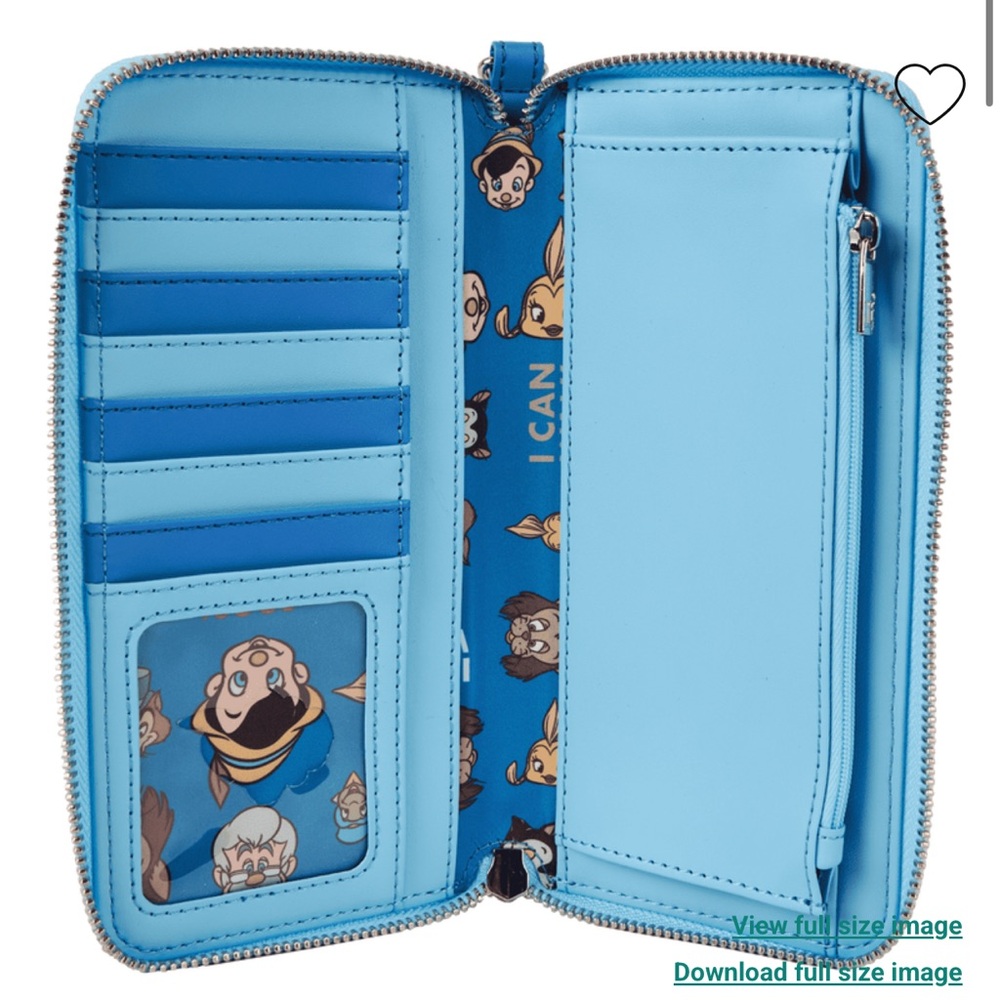 Loungefly Loungefly Pinocchio Raft Monstro Lenticular Mini Backpack & Wallet - Picture 8 of 16